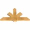 Ekena Millwork Redmond Rough Sawn Timber Gable Bracket, Western Red Cedar, 36"W x 21"H x 2"D x 4"F, 14/12 Pitch GBW036X21X0204RED00RWR - alternate 4